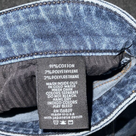 Monfrere Jeans Mens  Size 34 Blue Greyson Dark Vintage skinny Japanese Denim - Picture 8 of 10